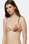 Triumph Padded Wired Medium Coverage T-Shirt Bra - Brown Dark Combination — thumbnail 3